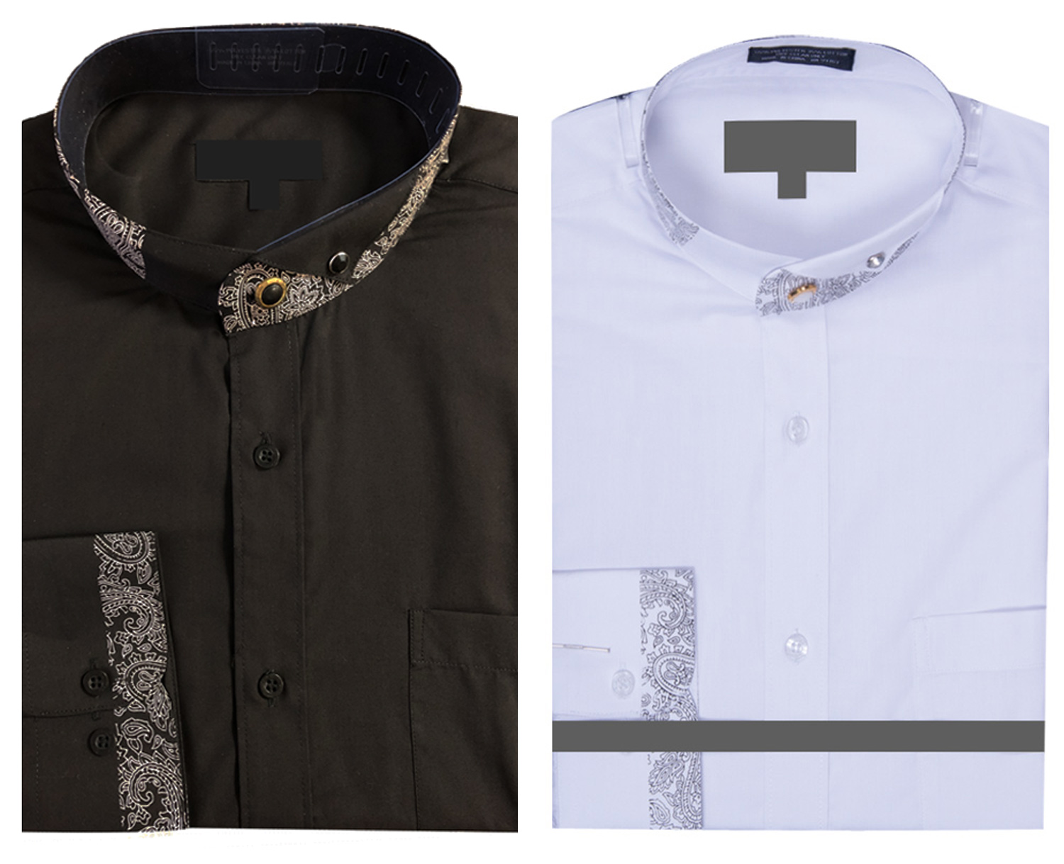 banded dress shirt