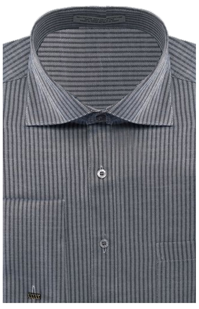 Men's Striped Herringbone French Cuff Dress Shirt | eBay