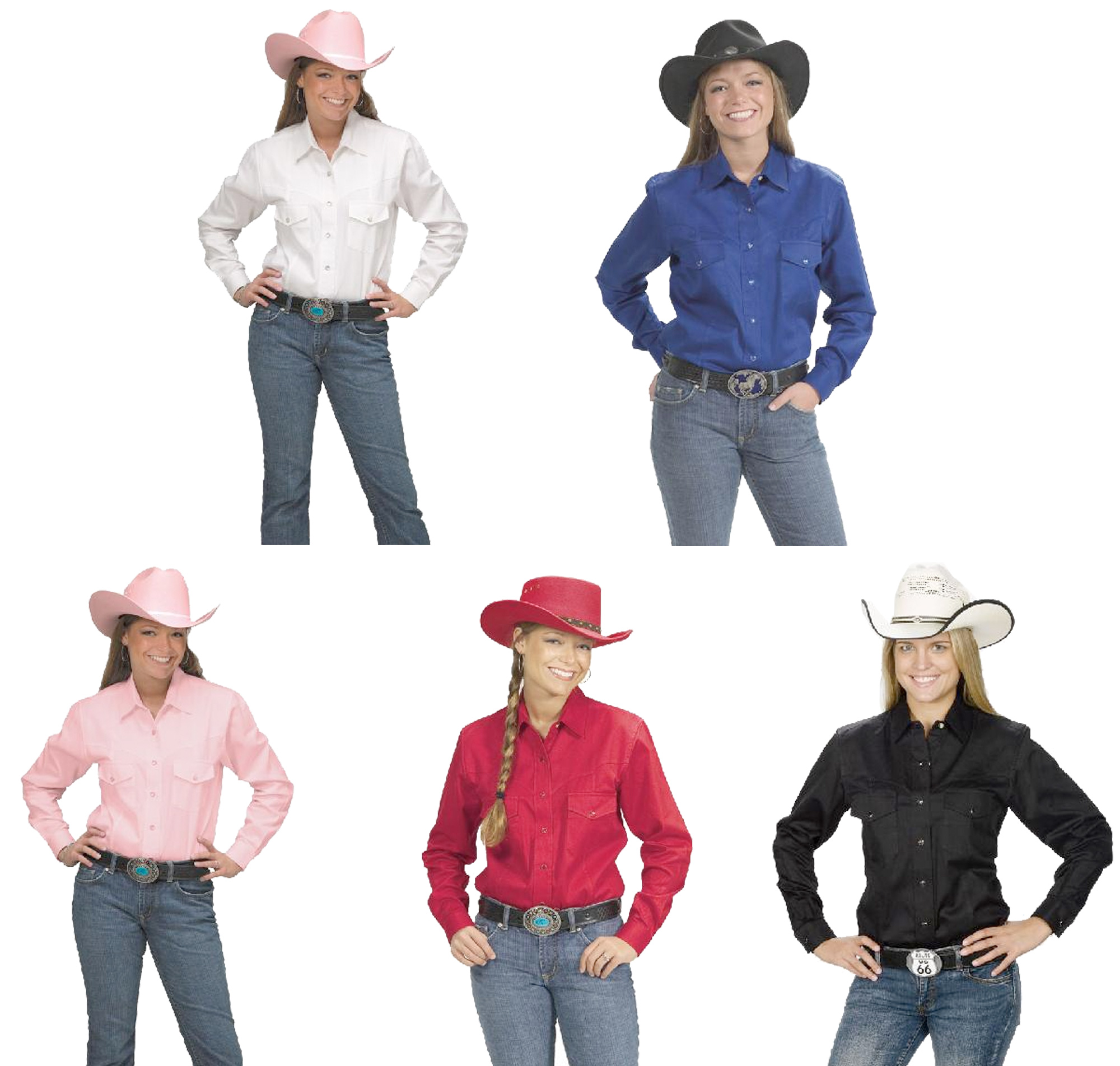 Women's Button Down Cotton Western 